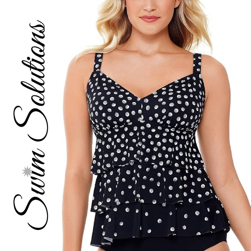 Swim Solutions Triple Tier Tankini Top